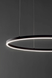 Лінійний світильник LIEL 600х70мм підвісний коло 220V Premium, арт. L0052, чорний, метал