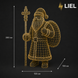 Новогодняя светодиодная фигура Санта-Клаус LIEL 3D, 400 LED, 200 см, IP67, декоративная LED фигура для улицы, арт. NF0001