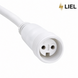 Вулична гірлянда Бахрома LIEL 3х0,7м Premium теплий білий колір світіння на білому кабелі IP65, арт. G102-ST