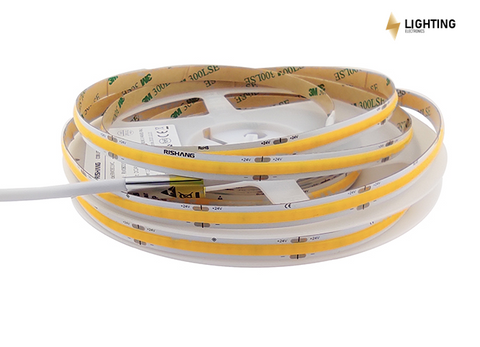 Світлодіодна LED стрічка COB-320-IP20-WW-8-24 (RM0801MC-D) RISHANG 3000K теплий білий, арт. 15309