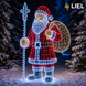 Новогодняя светодиодная фигура Санта-Клаус LIEL 3D, 400 LED, 200 см, IP67, декоративная LED фигура для улицы, арт. NF0002