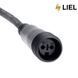 Вулична гірлянда Бахрома LIEL 3х0,7м Premium холодний білий колір світіння на чорному кабелі IP65, арт. G044-ST