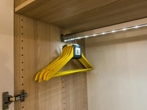 Алюмінієвий профіль для LED-стрічки LPO-30, гардеробна штанга анодований (профіль + розсіювач), алюміній анодований