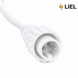 Вулична гірлянда Бахрома LIEL 3х0,7м Premium холодний білий колір світіння на білому кабелі IP65, арт. G0107-ST