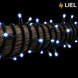 Уличная гирлянда Нитка LIEL 10м Standart холодный белый цвет на черном кабеле, IP44, арт. G067-ST