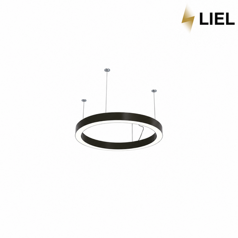 Світлодіодний підвісний лінійний світильник з LED профілю Коло LIEL 600х80х40мм 67.8W 12V Premium, арт. L00520