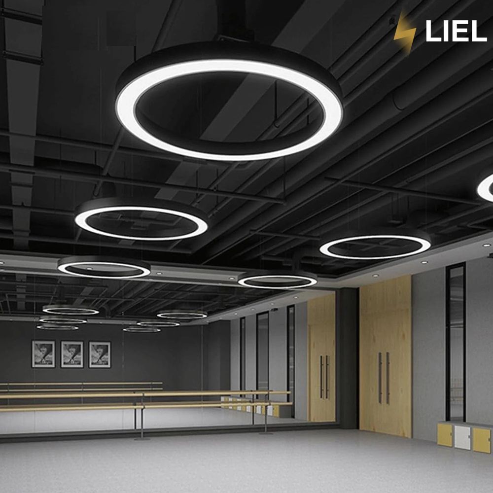 Світлодіодний підвісний лінійний світильник з LED профілю Коло LIEL 600х80х40мм 67.8W 220V Premium, арт. L0052