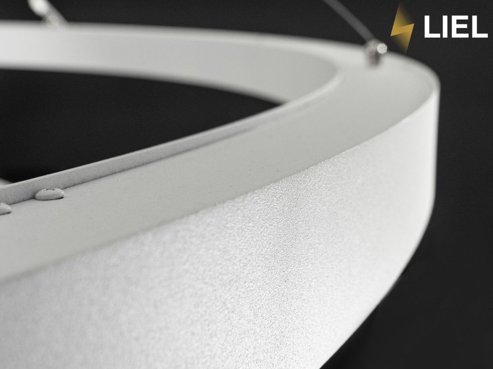 Світлодіодний підвісний лінійний світильник з LED профілю Коло LIEL 600х80х40мм 67.8W 220V Premium, арт. L0052