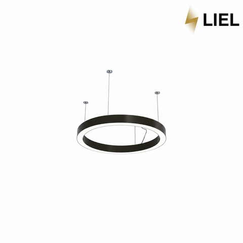Светодиодный подвесной линейный светильник с LED профиля Круг LIEL 600х80х40мм 67.8W 220V Premium, арт. L0052