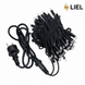 Уличная гирлянда Нитка LIEL 10м Standart Plus холодный белый цвет с мерцанием на черном кабеле, арт. G048-ST