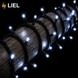 Уличная гирлянда Нитка LIEL 10м Standart Plus холодный белый цвет с мерцанием на черном кабеле, арт. G048-ST