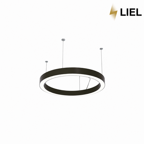 Светодиодный подвесной линейный светильник с LED профиля Круг 1000х80х40мм 113W 220V Premium, арт. L0053