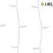 Вулична Гірлянда Бахрома LIEL 3х0.7м Premium Ultra тепле біле світло з мерехтінням на білому кабелі, IP67, арт. H73555