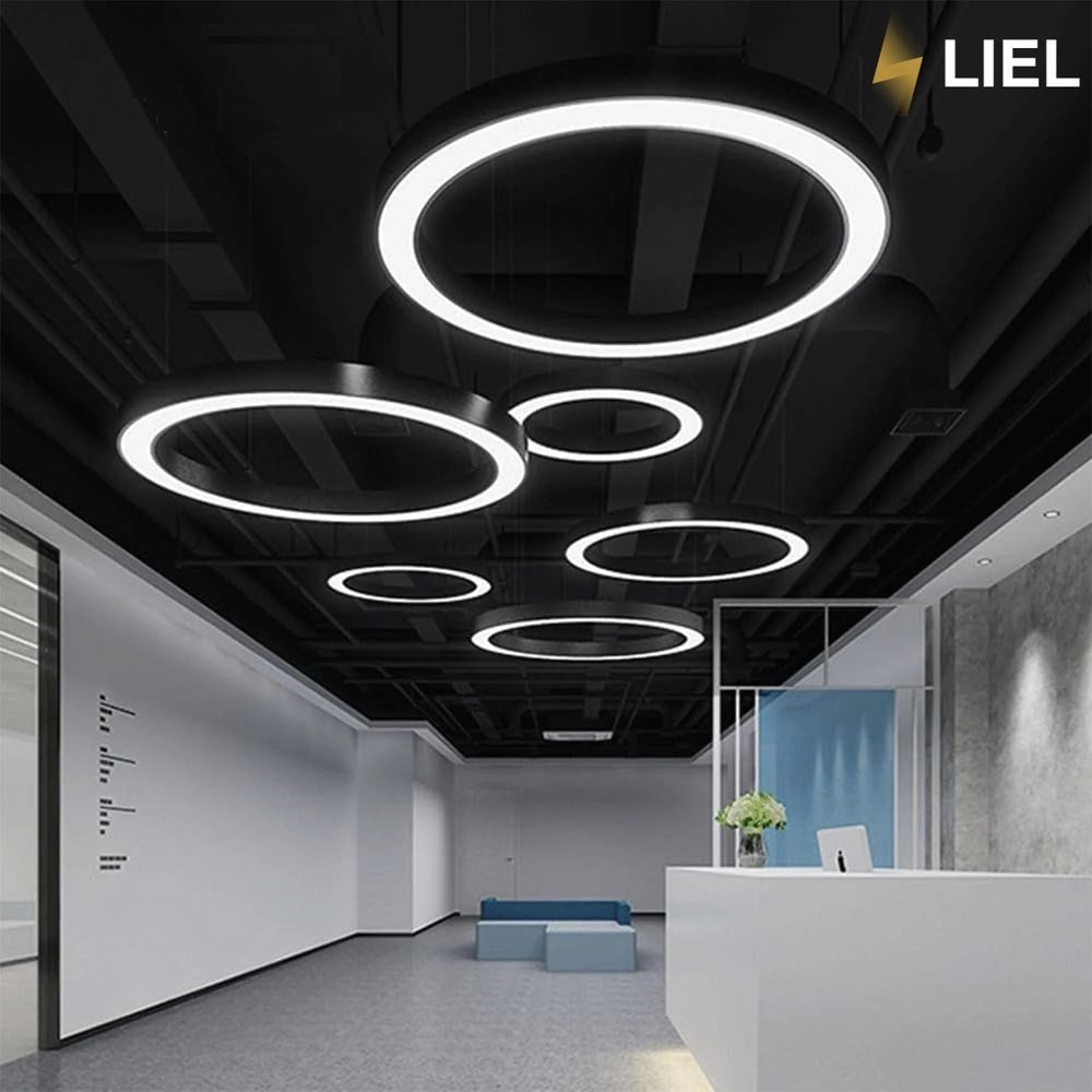 Светодиодный подвесной линейный светильник с LED профиля Круг LIEL 2000х80х40мм 135.7W 220V Premium, арт. L0054