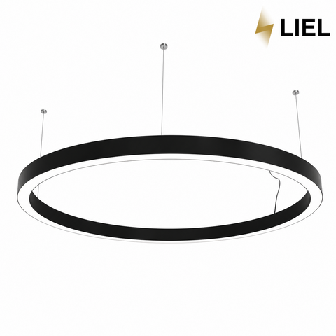 Светодиодный подвесной линейный светильник с LED профиля Круг LIEL 2000х80х40мм 135.7W 220V Premium, арт. L0054