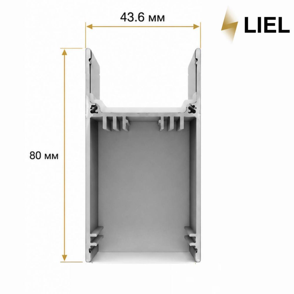 Светодиодный подвесной линейный светильник с LED профиля Круг LIEL 600х80х40мм 67.8W 24V Premium, арт. L005200