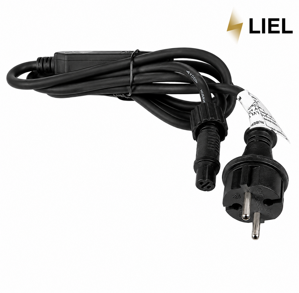 Вулична гірлянда Штора LIEL 2х2м Premium RGB з мерехтінням на чорному кабелі IP65, арт. G074-ST
