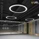 Светодиодный подвесной линейный светильник с LED профиля Круг LIEL 1500х80х40мм 169.6W 220V Premium, арт. L0055