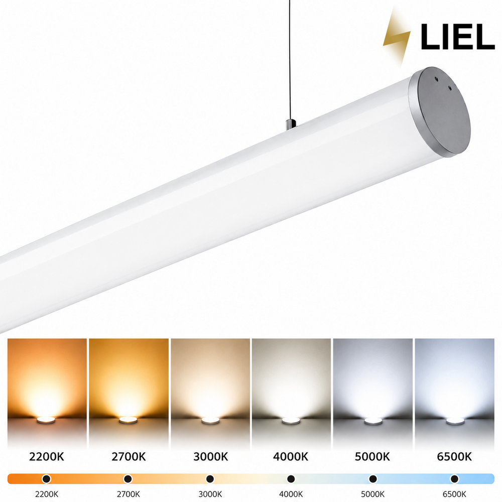Лінійний підвісний LED світильник Тубус LIEL 1500x60мм 54W 24V Premium, арт. L067