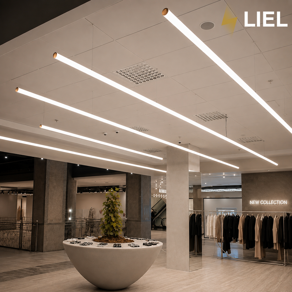 Лінійний підвісний LED світильник Тубус LIEL 1500x60мм 54W 24V Premium, арт. L067