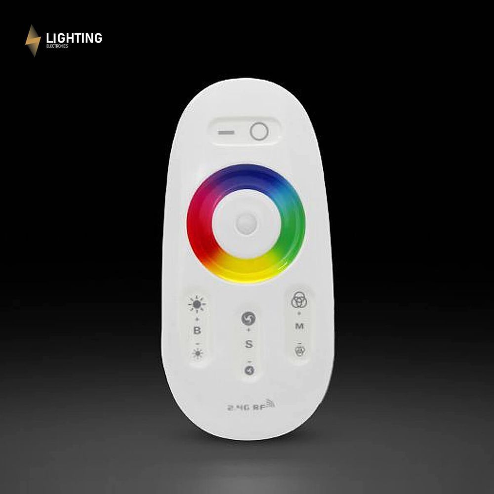 Радіо контролер для RGB стрічки з пультом сенсорний 2,4 ГГц, арт. RLC025, Білий, пластик