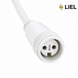 Вулична гірлянда Нитка LIEL 10м Premium холодний білий колір на білому кабелі, IP67, арт. G0110-ST