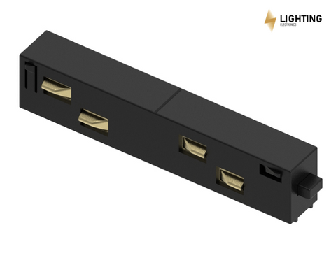 Коннектор 4 Wires для магнітної шини LIEL 23мм, Гарантія 5 років , чорний, алюміній