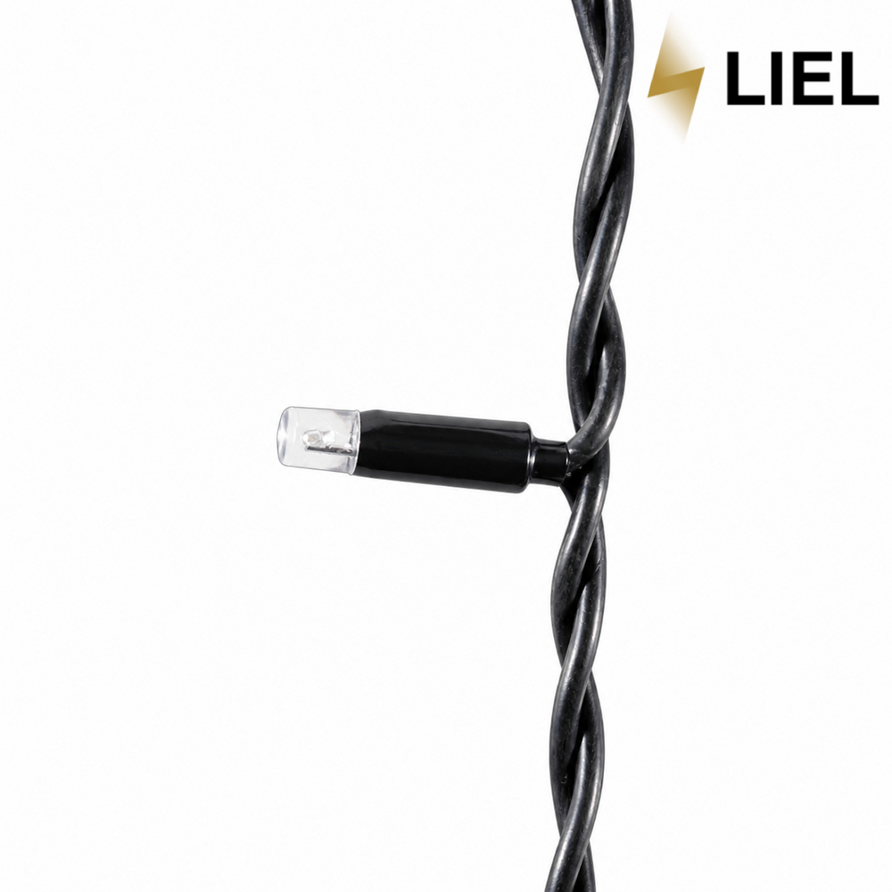 Уличная гирлянда Бахрома LIEL 3х0,7м Standart Plus RGB с мерцанием на черном кабеле IP44, арт. G028-ST