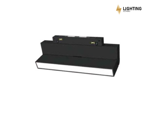 Магнитный трековый светильник LIEL 12Вт OSRAM для магнитной шины 23мм, Гарантия 5 лет, чорний, алюміній