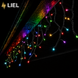 Уличная гирлянда Бахрома LIEL 3х0,7м Standart Plus RGB с мерцанием на черном кабеле IP44, арт. G028-ST