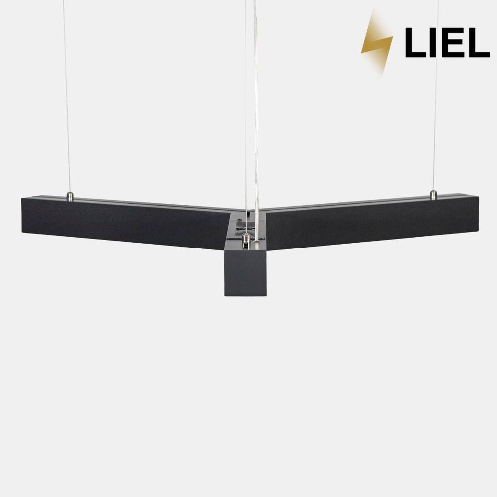 Світлодіодний підвісний лінійний світильник з LED профілю Y-подібний LIEL 1200x40х43.6мм 12V Premium. арт L002
