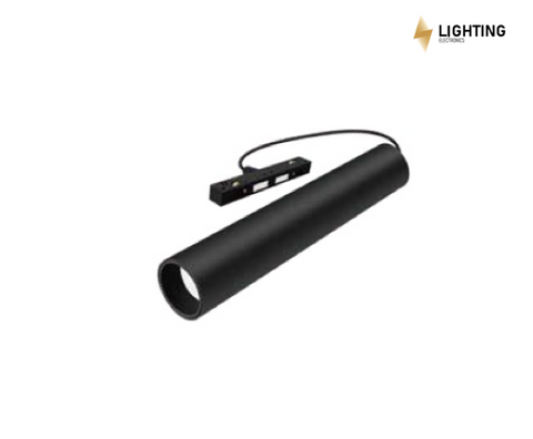 Магнитный трековый светильник LIEL 7-12Вт OSRAM для магнитной шины 23мм, Гарантия 5 лет, чорний, алюміній