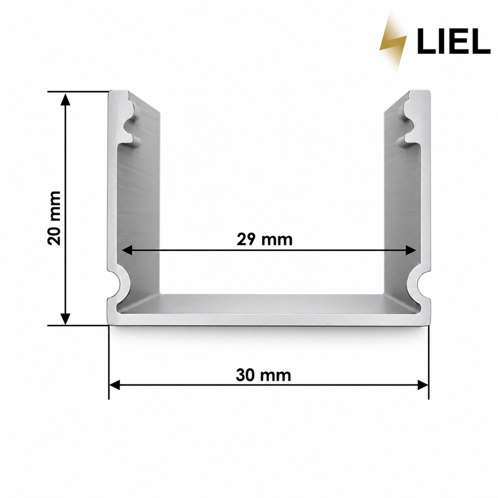 Линейный подвесной LED светильник LIEL 2000х20х30мм 72W 12V Premium, арт. L0452
