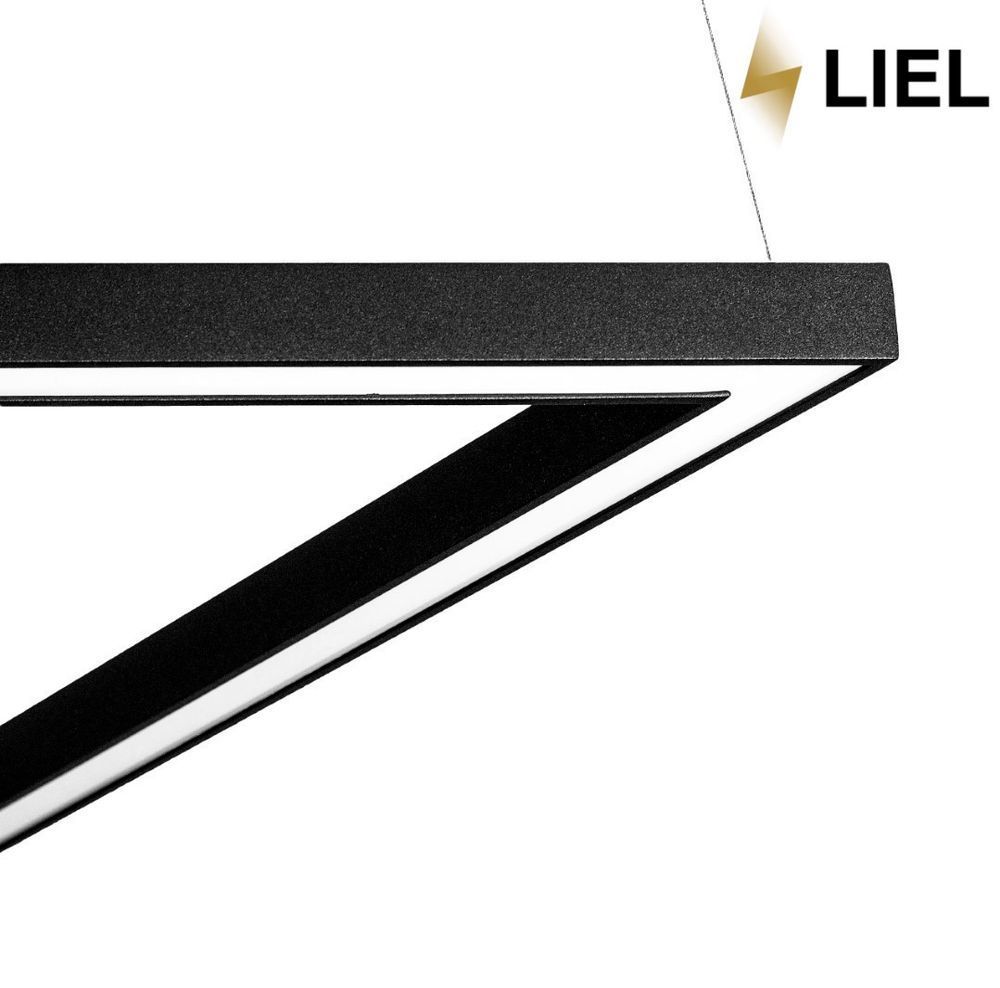 Світлодіодний підвісний лінійний світильник з LED профілю трикутник LIEL 600x40х43.6мм 64.8W 24V Premium, арт. L048