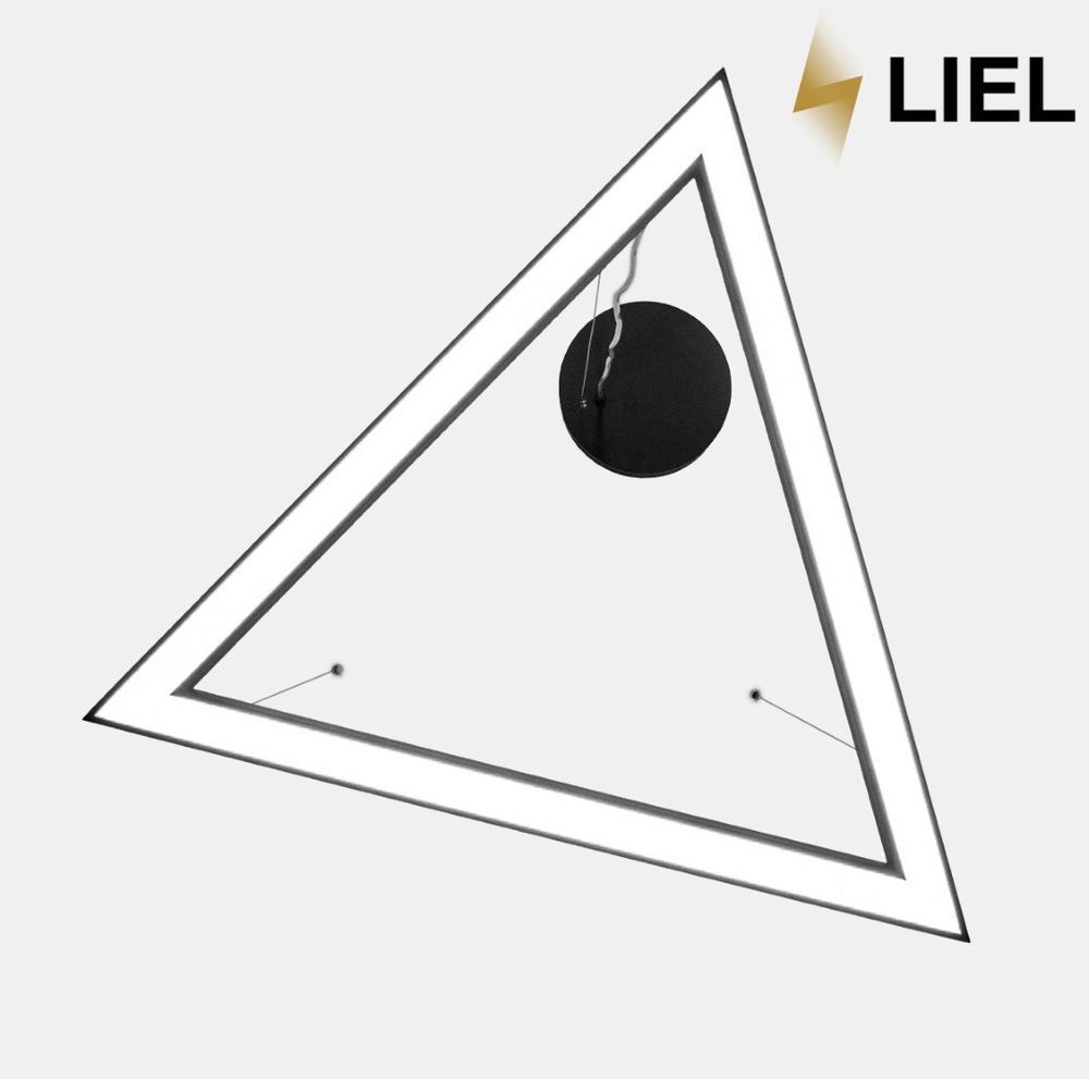 Світлодіодний підвісний лінійний світильник з LED профілю трикутник LIEL 600x40х43.6мм 64.8W 24V Premium, арт. L048