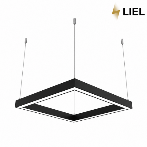 Світлодіодний лінійний підвісний LED світильник квадрат LIEL 600x600x40х43.6мм 220V Premium, арт. L097