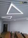 Світлодіодний підвісний лінійний світильник з LED профілю трикутник LIEL 600x40х43.6мм 64.8W 24V Premium, арт. L048