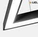 Світлодіодний підвісний лінійний світильник з LED профілю трикутник LIEL 600x40х43.6мм 64.8W 24V Premium, арт. L048