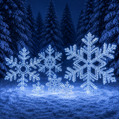 Світлодіодні новорічні сніжинки