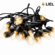 Вулична ретро гірлянда лампочки Belt Light LIEL Standart + 25м/50 патронів, чорний кабель, IP65, арт. 07487