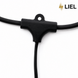 Вулична ретро гірлянда лампочки Belt Light LIEL Standart + 25м/50 патронів, чорний кабель, IP65, арт. 07487