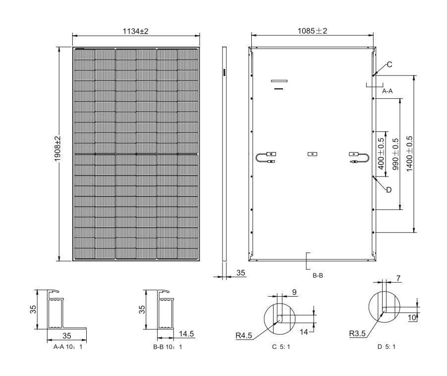 Сонячна панель Tongwei TWMNDS 60HS - 490W