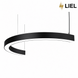 Светодиодный подвесной линейный светильник с LED профиля Полукруг LIEL 1200х40х43.6мм 67.9W 220V Premium, арт. L11821