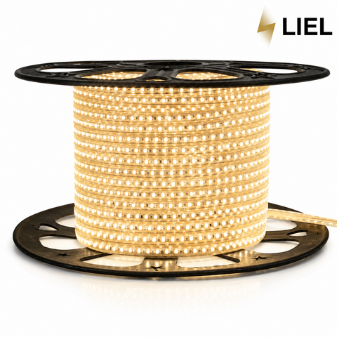 Світлодіодна LED стрічка герметична LIEL SMD2835-120 220В IP67 теплий білий 2700-3000К, арт. 2806