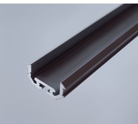 Алюмінієвий профіль для LED-стрічки X200 накладний анодований, алюміній анодований