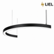 Светодиодный подвесной линейный светильник с LED профиля Полукруг LIEL 1500х40х43.6мм 84.8W 220V Premium, арт. L118301