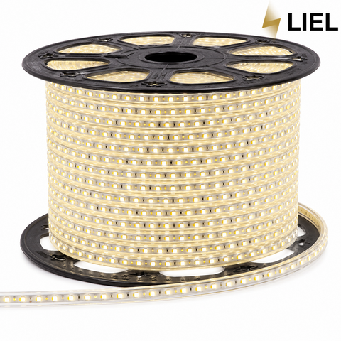 Світлодіодна LED стрічка герметична LIEL SMD2835-120 220В IP65 теплий білий 3000К, арт. 2816