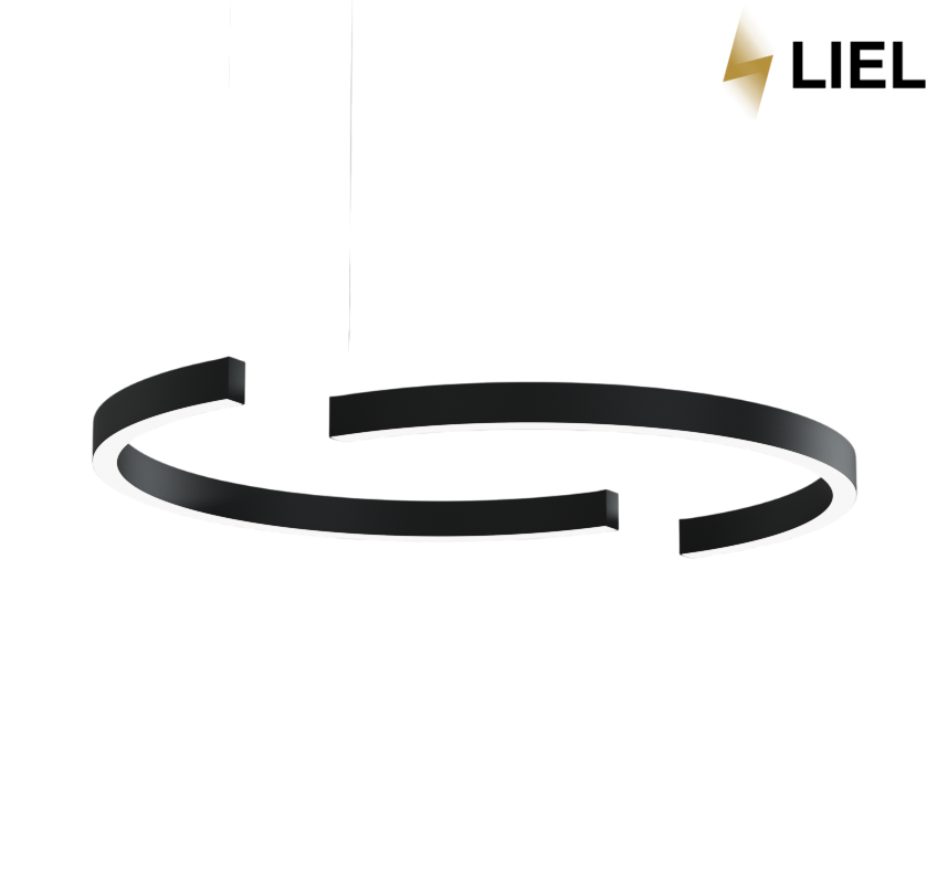 Светодиодный подвесной линейный светильник с LED профиля Полукруг LIEL 600х40х43.6мм 33.9W 12V Premium, арт. L1180