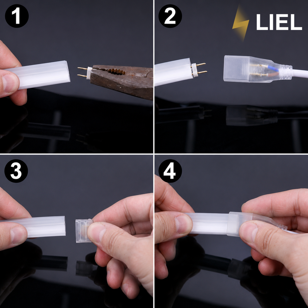 Светодиодный неон LIEL 220В JL 2835-120 R IP67 красный, герметичный, арт. 00-00011699