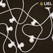 Уличная ретро гирлянда лампочки Belt Light LIEL Standart + 4 патрона на метр на белом кабеле IP65 арт. PU8